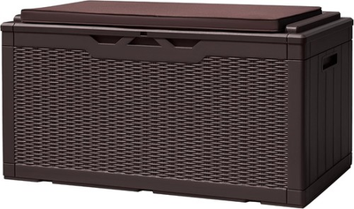 #ad Durable 100 Gallon Outdoor Storage Box with Cushion Rust amp; Fade Resistant $179.99