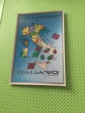 PANINI WORLD CUP ITALIA 90 🇮🇹 CARTOLINA LENTICOLARE RARA COME DA FOTO