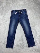 True religion jeans slim straight kids sz 8 Dark Wash GUC