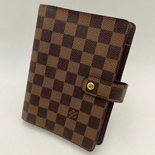 LOUIS VUITTON R20240 Damier Ebene Agenda MM Day Planner Cover LV Auth C338