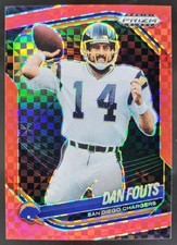 2025 Panini Prizm Black Dan Fouts Red Power /75 #128 San Diego Chargers NE