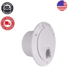 Reliable 50-Amp RV Power Cord Hatch Cover - Made in USA for Lasting Performance