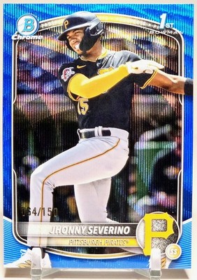 2025 Bowman Chrome - Prospects Jhonny Severino #BCP-233 Blue Wave Refractor /150