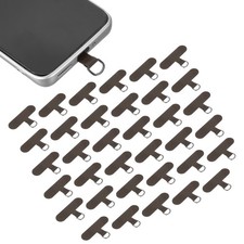 36pcs Phone Tether Tab, Universal t Shape Phone Lanyard Patch, Brown