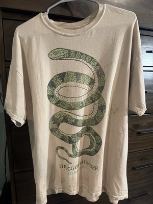 Young Thug Snake Slime Lord Tan Tee Shirt Large Thugger