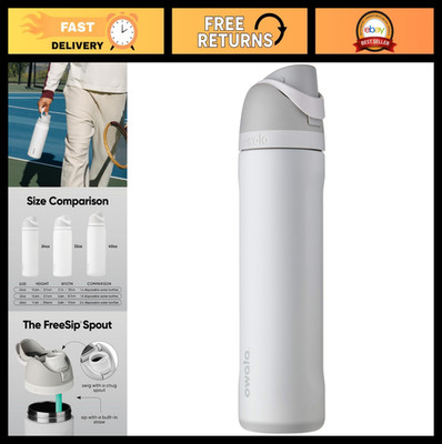 Insulated Stainless Steel Water Bottle with Straw - BPA-Free, 24 Oz, Travel Frie