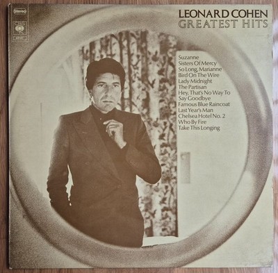 Leonard Cohen   Greatest Hits - 1975 LP + OIS + INLAY NL EXC