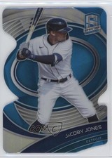 2021 Panini Spectra Neon Blue Prizm Die-Cut 45/45 JaCoby Jones #74 00ht