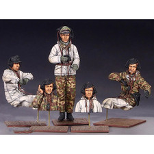 1/35 Resin German Tank Crew 5 Figures Kit Unpainted Unassembled 4608