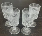 4 Vintage Anchor Hocking WEXFORD 6-5/8" Water Goblets, Wine Glasses