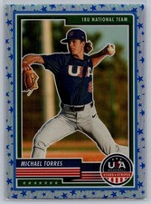 2023 Panini Stars & Stripes USA Baseball #52 Michael Torres Stars