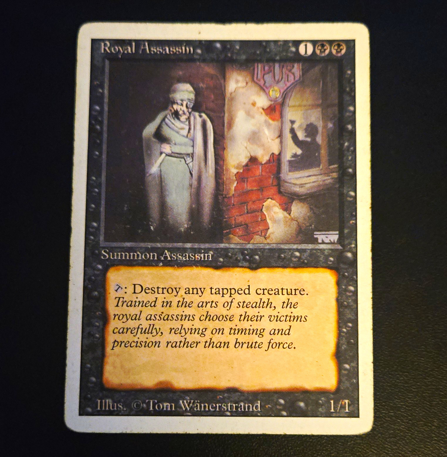 Magic: The Gathering Royal Assassin Revised Edition Rare Regular Black 1/1