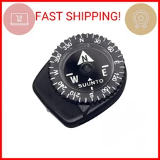 SUUNTO Clipper Compass, Micro Compass Attaches to Strap, Sleeve or Map Edge,Blac