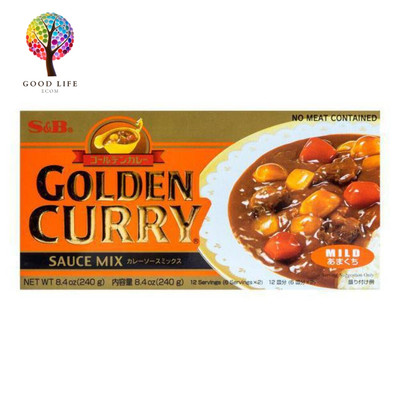 S&B Golden Curry Sauce Mix, Mild, 7.8 Ounce