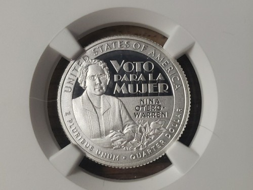 2022 S Silver 25C Quarter American Women Nina Otero - Warren NGC PF70 First Day - Picture 3 of 5