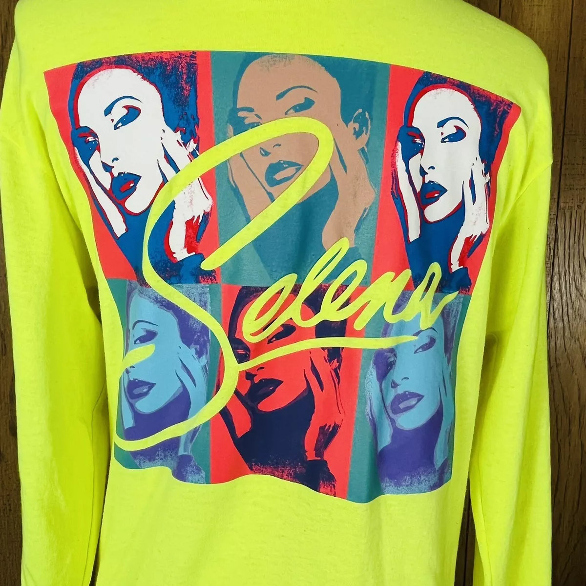 Selena Quintanilla Official (Size M) Unisex Yellow Sweatshirt -  Colorblocked | eBay