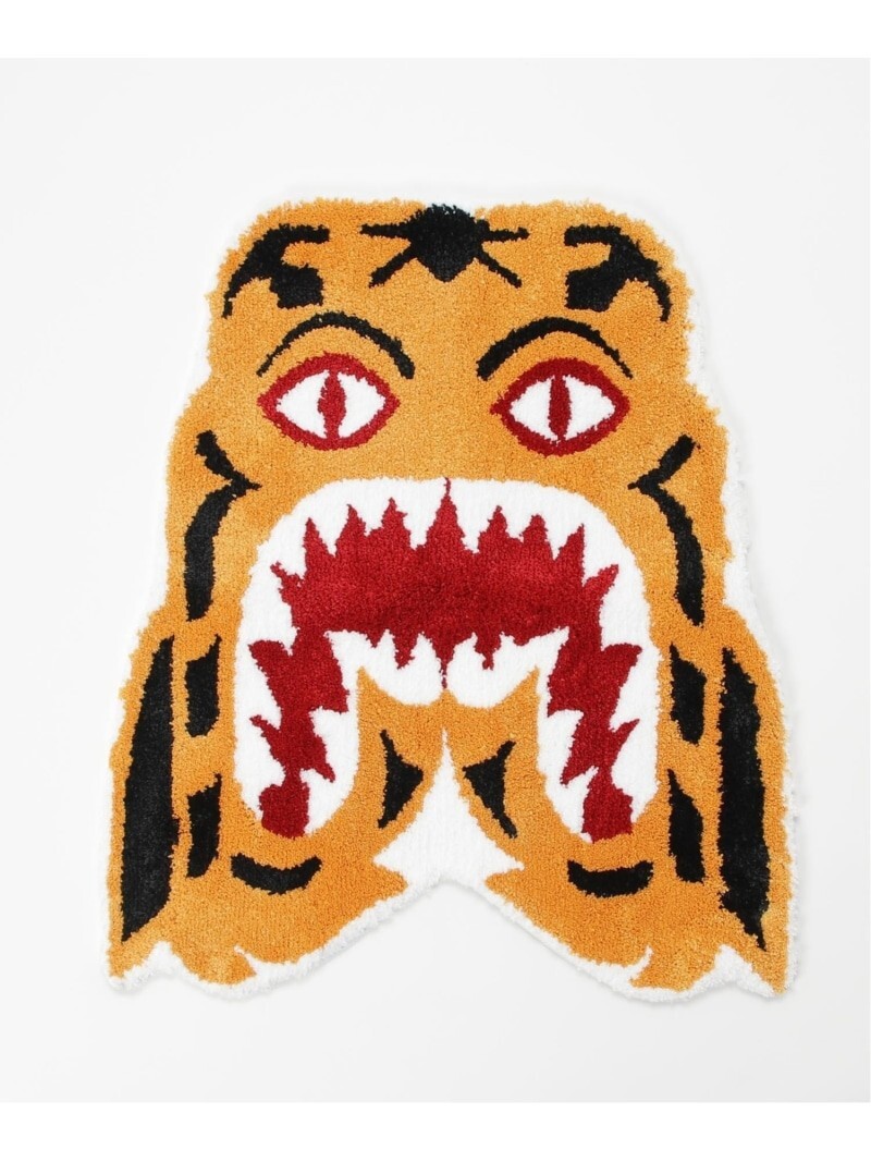 A Bathing Ape Jacquard Rug 2024 SS Model TIGER FACE Design