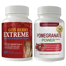 Pomegranate & Goji Berry Immune Health Antioxidant Weight Loss Supplements