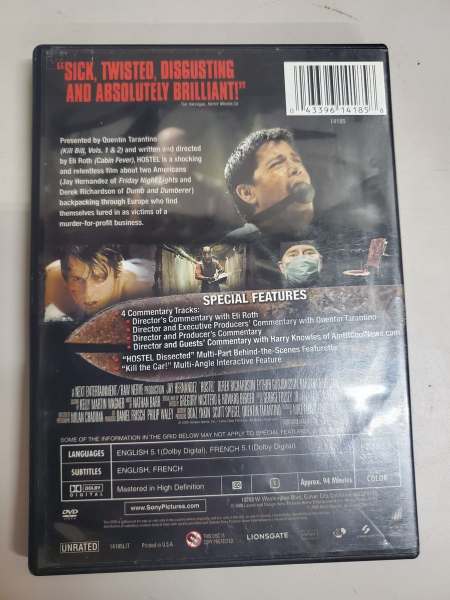 Hostel (Unrated Widescreen Cut) DVD Used 43396138384| eBay