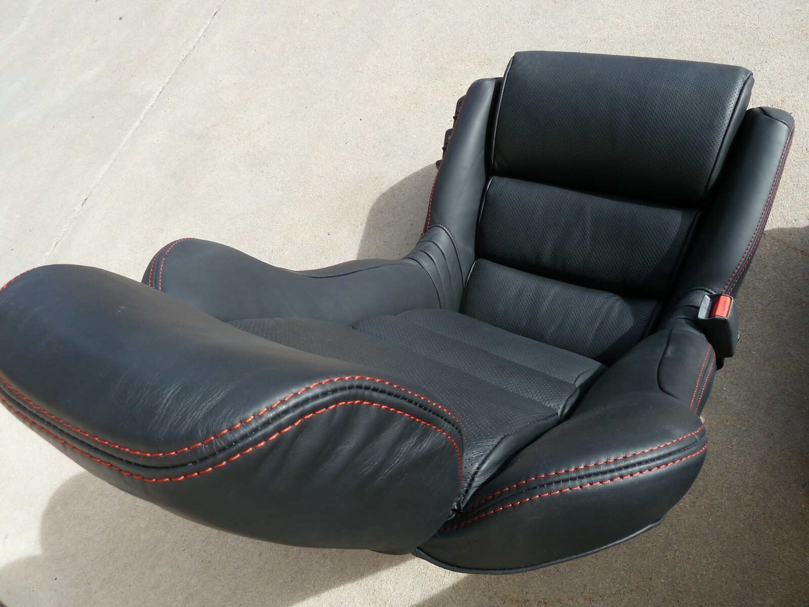 NEW Leather 1991-2005 Acura NSX Factory Seats Perforated Black Red Stitching 