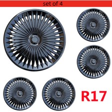 Set Of 4 Fits Ford Maverick Subaru Black 17 Wheel Skins Hub Caps R17 Rim Covers