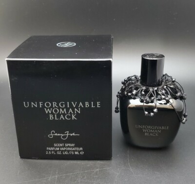 Sean John UNFORGIVABLE WOMAN BLACK 2.5oz/75mL Parfum Spray NEW in OPEN BOX