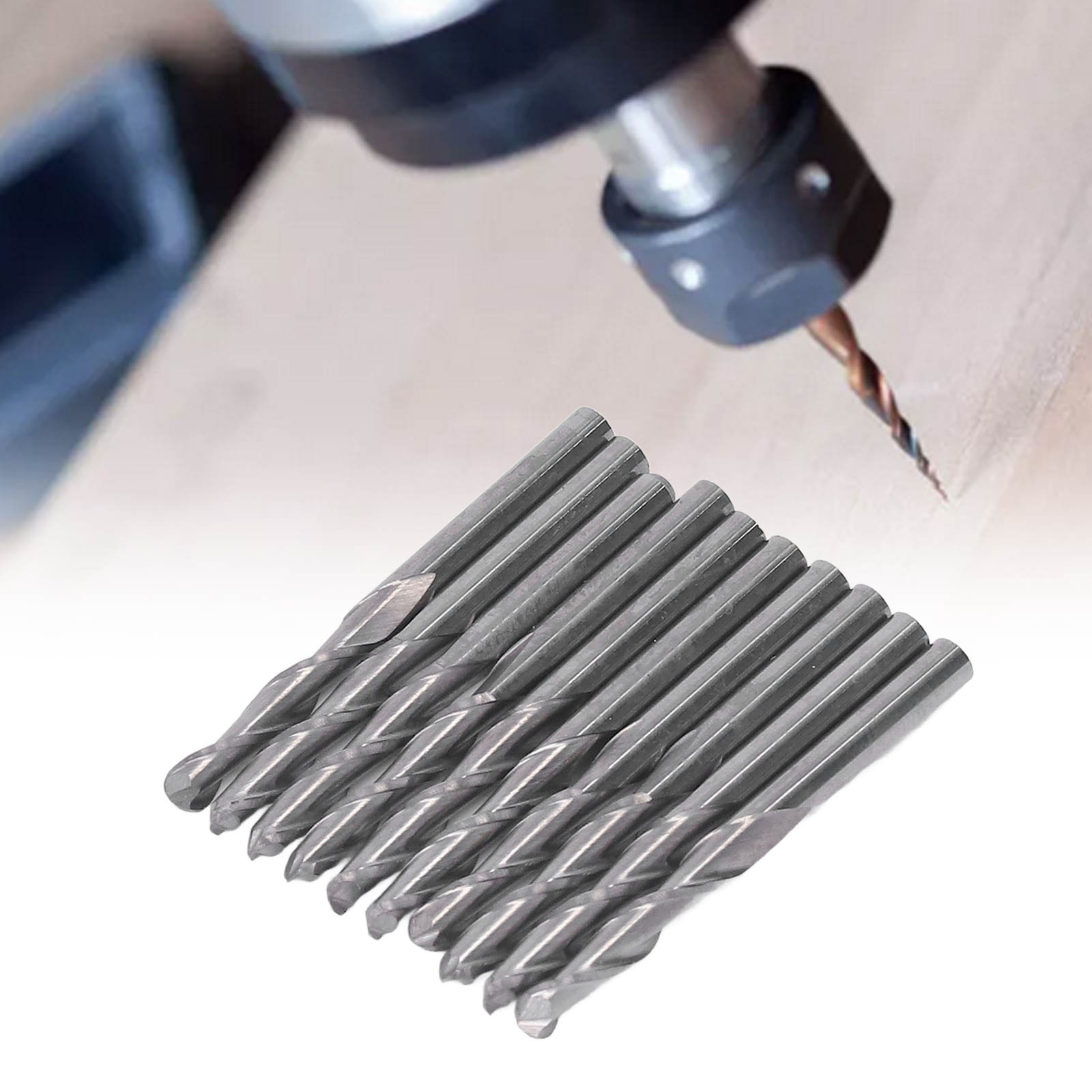 1/8in Ball End Mill Set Bits HSS CNC Spiral Ballnose Milling Cutter For