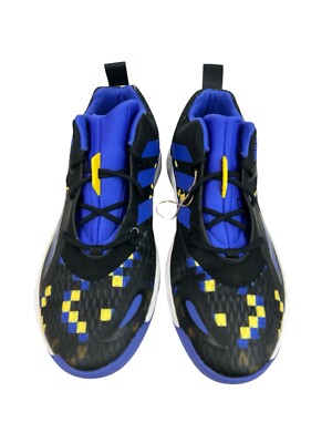 Adidas Exhibit A Black/Blue/Yellow/White Basketball Sneaker H69008 Mens Size 12 Adidas Exhibit A Black/Blue/Yellow/White Basketball Sneaker  main image 2