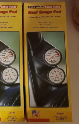 Auto Meter 20616 Gauge Works Dual Gauge Pod Mitsubishi 