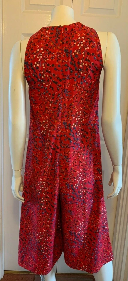 French Connection Red Print Culotte Jumpsuit UK 6 - Image 2 of 4