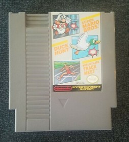 Super Mario Bros Duck Hunt World Class Track Meet Nintendo NES Video Game Cart