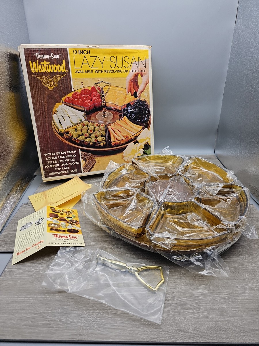 Vintage Thermo-Serv Lazy Susan Style Salad Bar Carousel