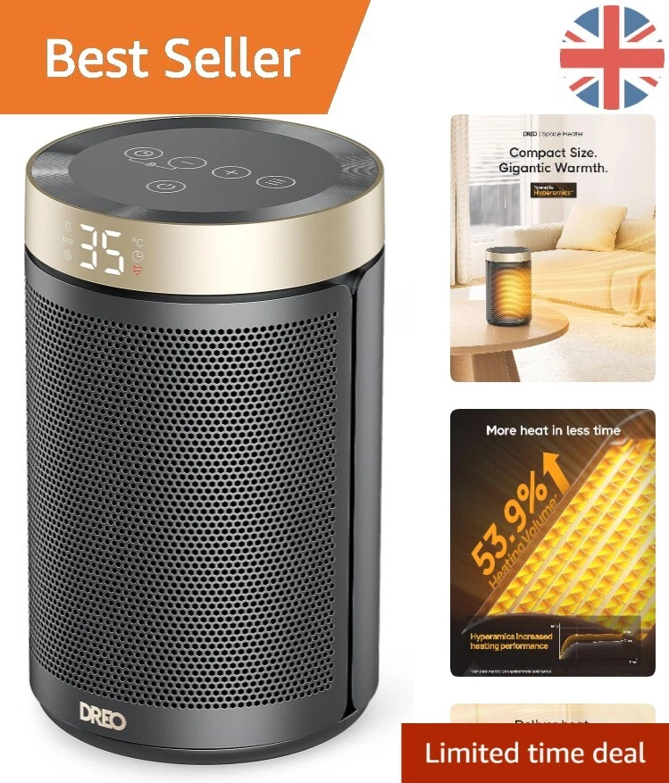 Premium 316 Gold Electric Heater - Advanced Energy Efficient Space Heater |  eBay