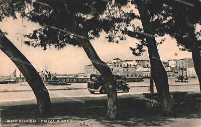 Carte Postale Vintage Ancienne - Foggia Manfredonia Siponto Stazione (Italie), Référence KF2164