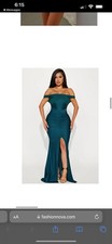 Long Green Formal Dress With A Split. Great For Any Formal Event.. Prom, Etc.