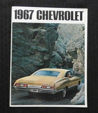 Brochure Catalogue Convertible SS Hardtop Wagon 396 427 Chevrolet Impala 1967