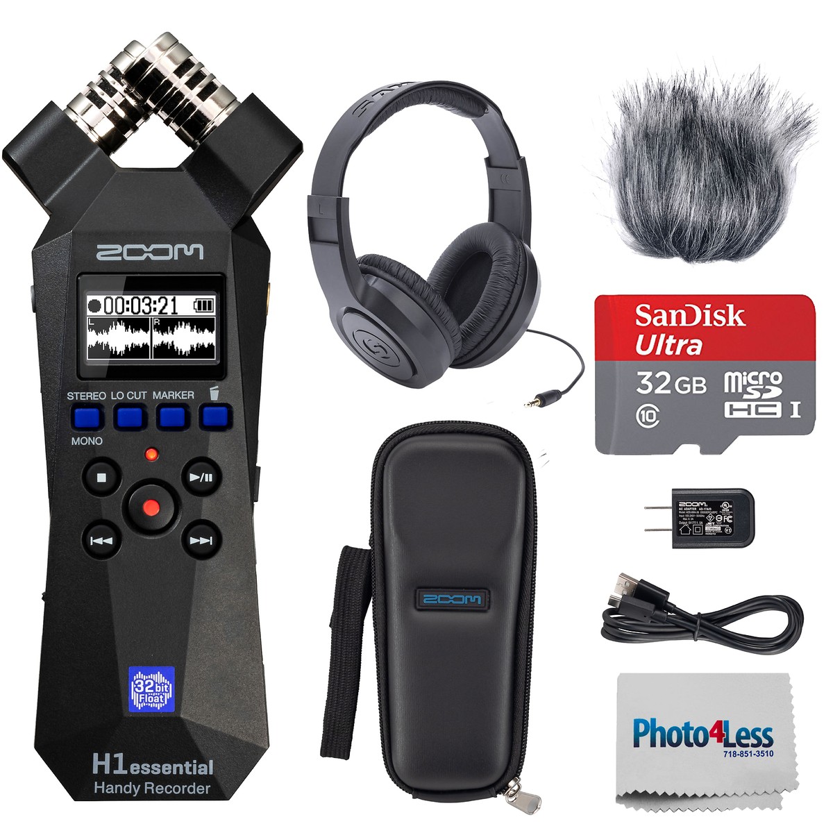 Zoom H1essential Stereo Recorder Bundle | eBay