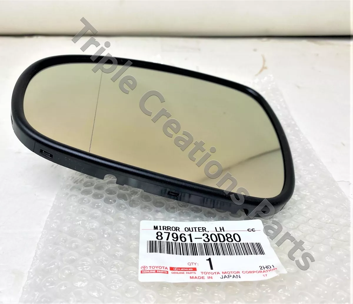 87961-30D80 TOYOTA GENUINE MIRROR OUTER, LH 8796130D80 | eBay