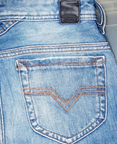 HOT auténtico Para hombres Diesel @ thanaz Art 8AR-Jeans Ajustados Slim  angustia 27 x30 | eBay