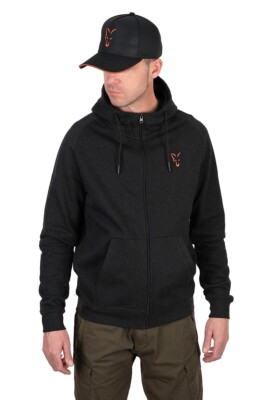 Fox Collection LW Hoody Black Orange Jacke Sweatshirtjacke Jacket