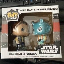 POP HOME HAN SOLO & GREEDO SALT & PEPPER SHAKERS SMUGGLERS BOUNTY EXCLUSIVE
