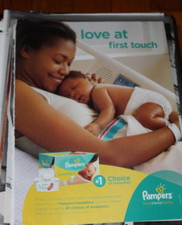 Pampers Diapers American Black Baby Mom Vintage Ad Print Cute Wall Decor