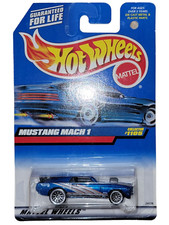 Hot Wheels '70 Mustang Mach 1 Blue 1999 Collector #1105 New