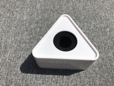 Support publicitaire carré pour Micro -Entête Radio ou NEWS WEB couleur Blanche