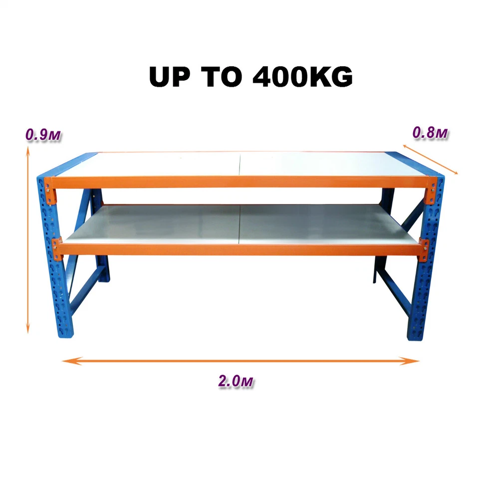 Metal Work Bench 900H x 2000W x 800D - image 2 of 4