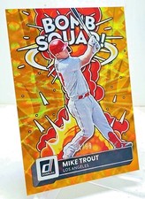 2022 Panini Donruss Baseball Mike Trout Bomb Squad Gold /99