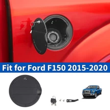 For Ford F150 2015-2020Matte Black Gas Cap Trim Fuel Tank Door Accessories Cover