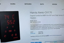 Harvia Xenio CX170 Digital Control w/WIFI for Sauna Heaters CX004WIFI NEW!