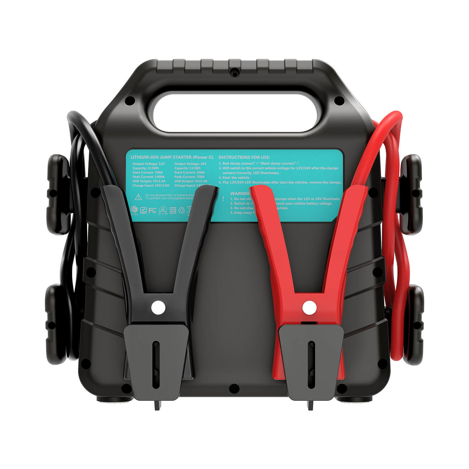 Jump Starter Heavy Duty Automotive Lithium Battery Booster Jumper Box 12V 24V สถานีตำรวจภูธร