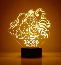 Winnie the Pooh Tigger FREE LED Night Light Lamp with Remote Control Light
